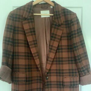 Aritizia Wilfred Plaid Blazer size m